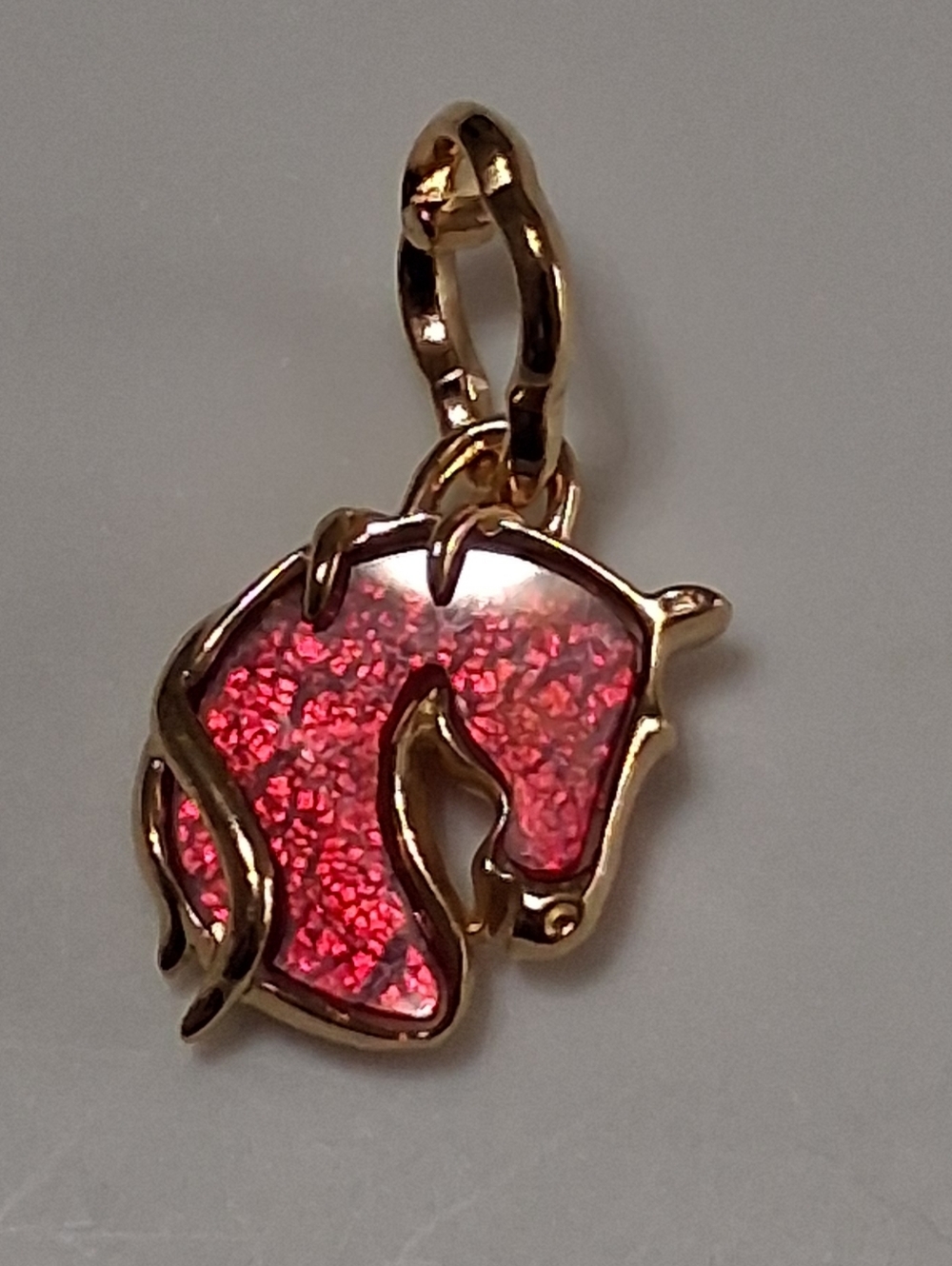 Authentic Pandora Red Fire Horse Murano Glass Dangle Charm - Picture 2 of 5